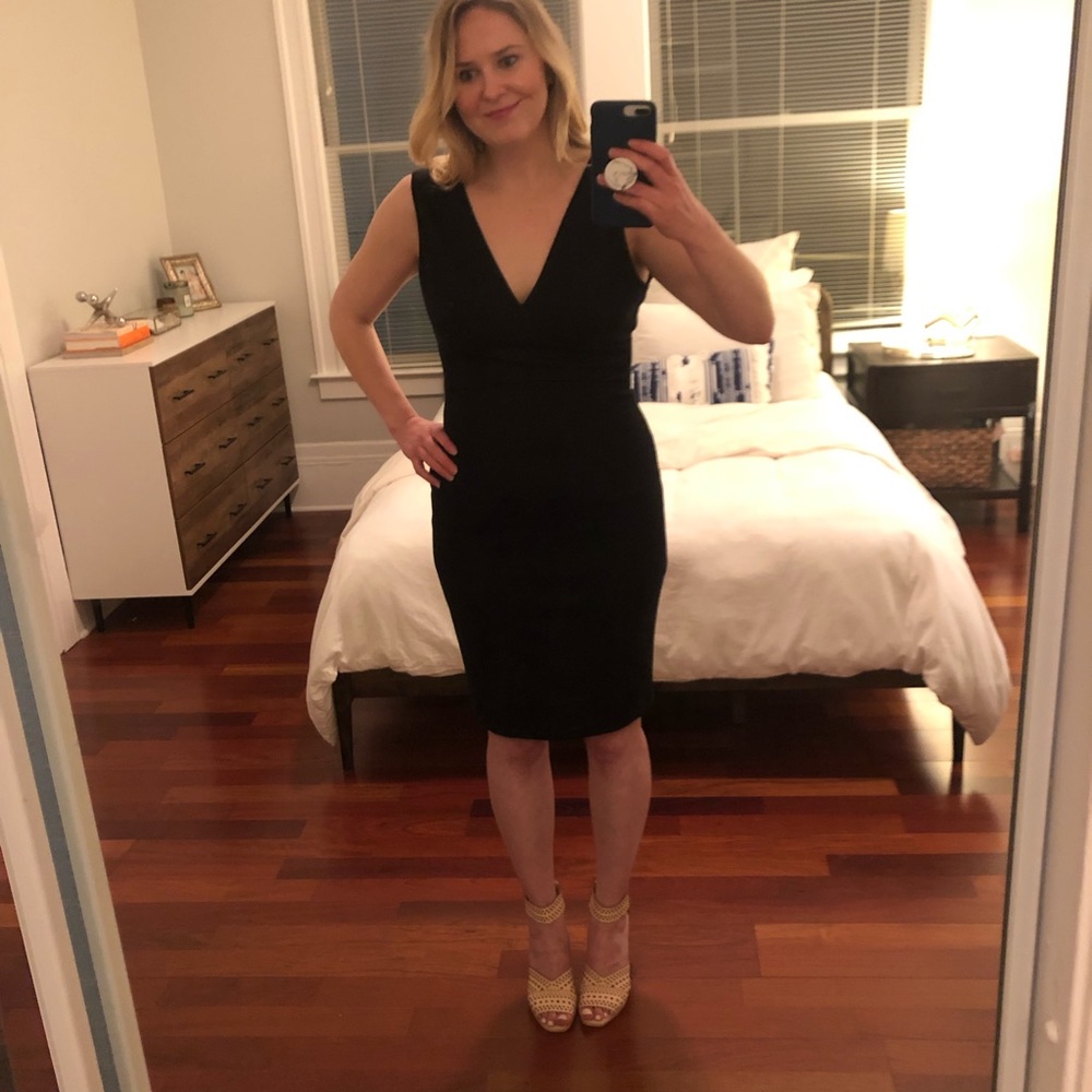 Tahiti Black Sheath Dress